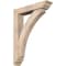 Ekena Millwork Thorton Traditional Smooth Bracket w/ Offset Brace, Douglas Fir, 5 1/2"W x 26"D x 34"H BKT0604X26X34THR01SDF - alternate 1